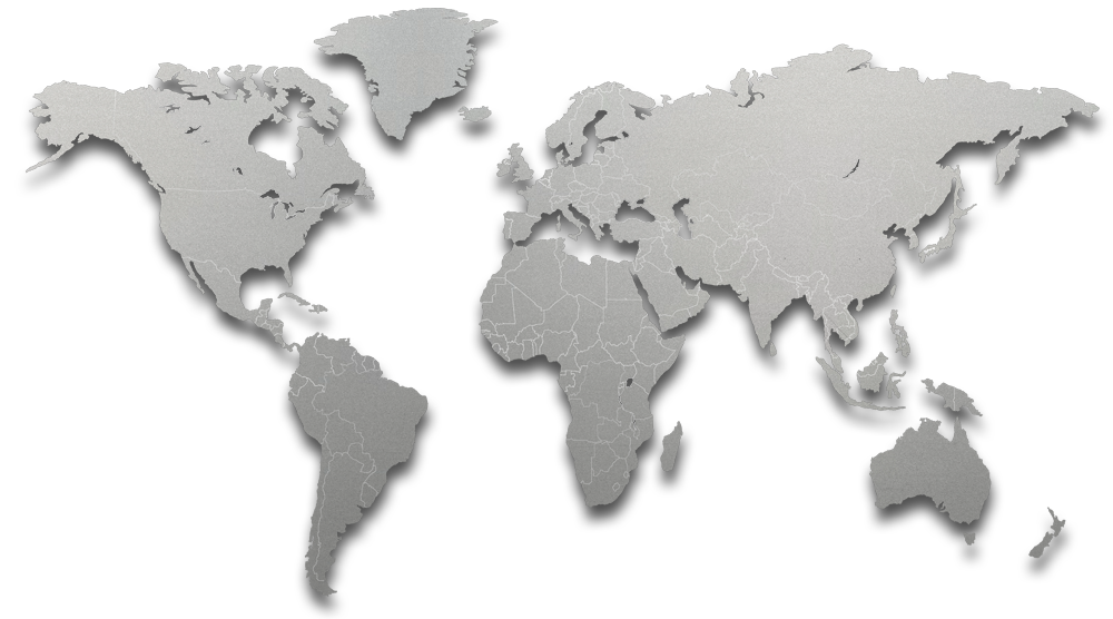 The new stainless steel world map